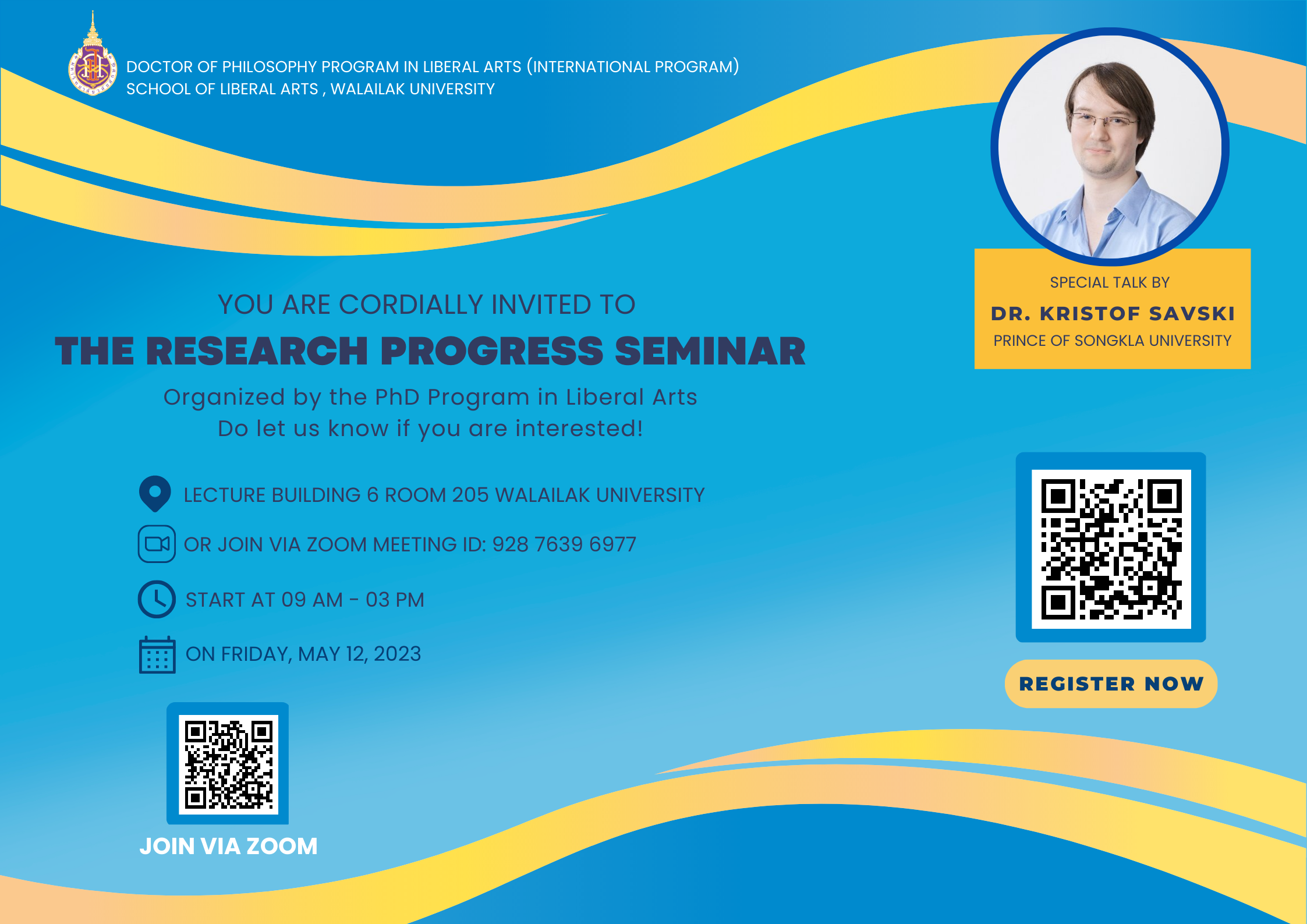 Cover Post The Research Progress Seminar