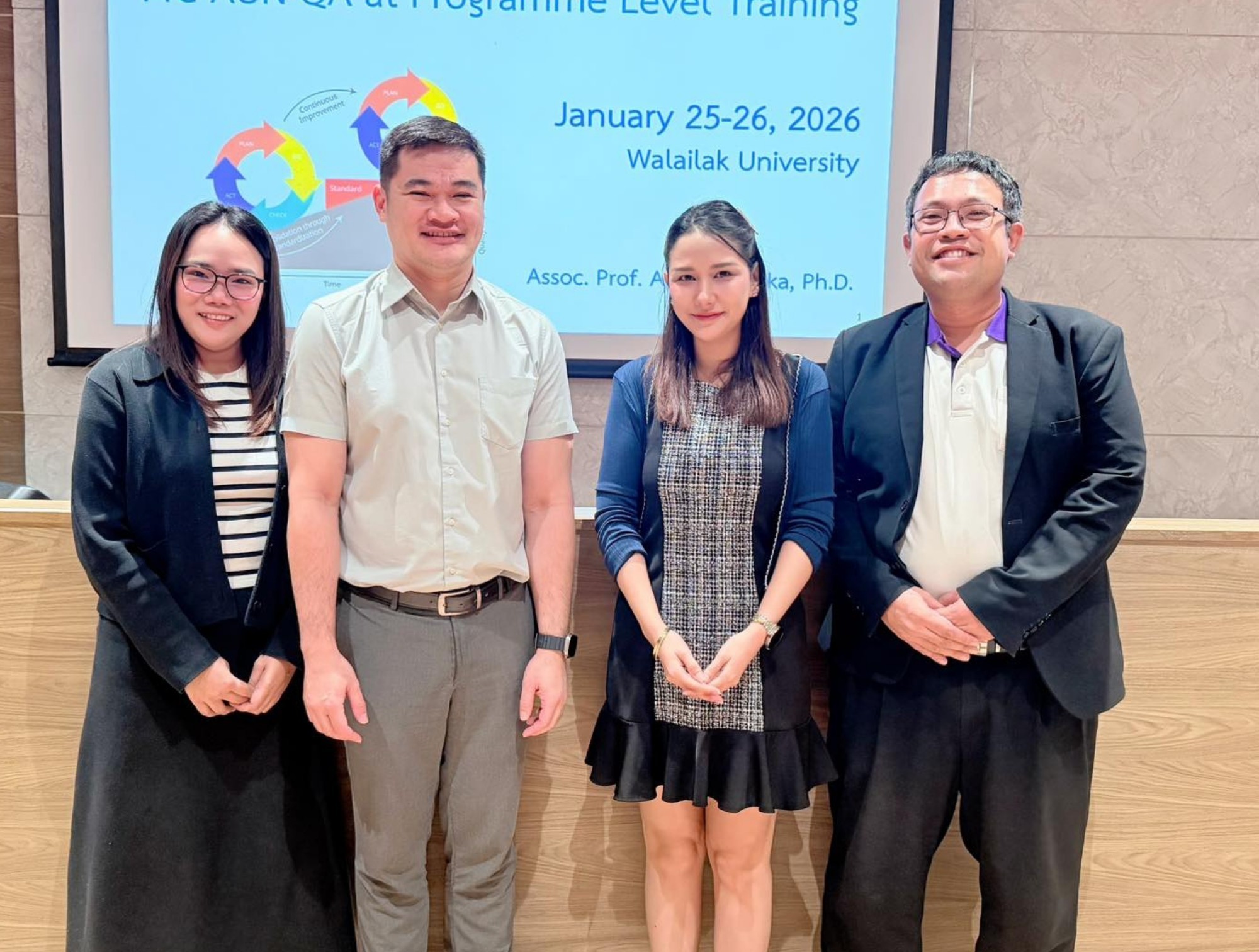 อาจารย์ไทยสื่อสารร่วมเวิร์กช็อป Pre AUN-QA ระดับหลักสูตร