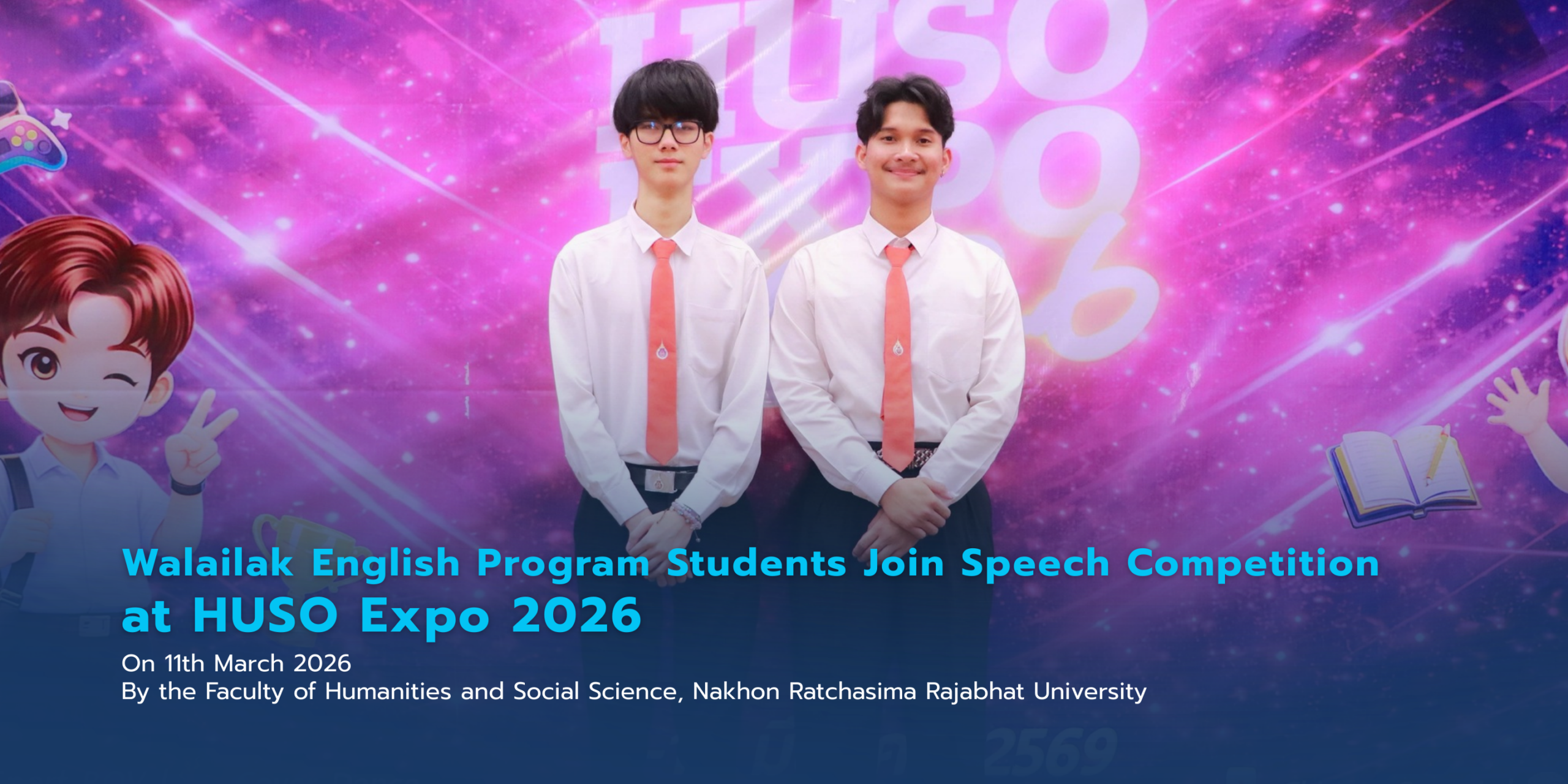 Walailak English Program Students Join Speech Competition at HUSO Expo 2026