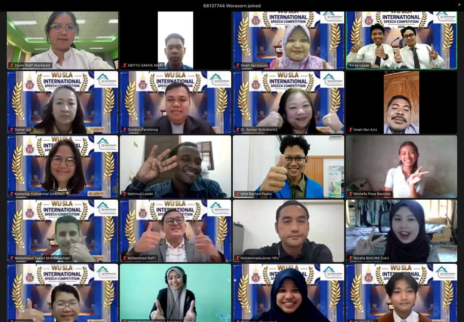 Walailak University Students Shine at WU SLA International Speech Competition 2026