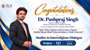 School of Liberal Arts Congratulates Dr. Pushpraj Singh on Research Article Acceptance in Scopus Q2 Journal